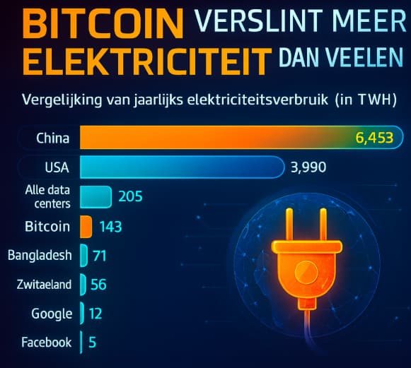Energie verspilling Bitcoin